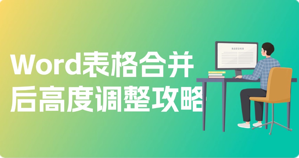 Word表格合并后高度调整攻略